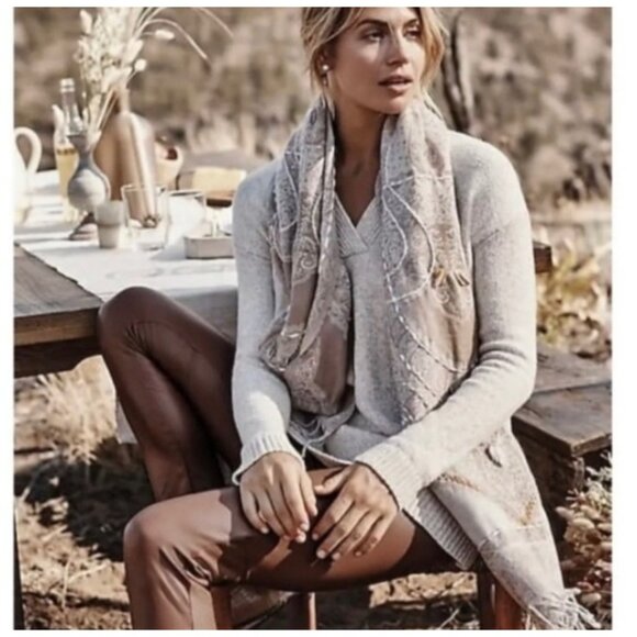 J Jill Faux Leather Pull On Pants Women Size Small Stretch Pleather Straight Leg - Picture 5 of 10